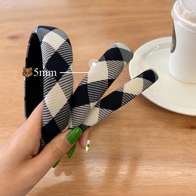 Dây buộc tóc bản rộng bằng xốp cổ điển đơn giản mới