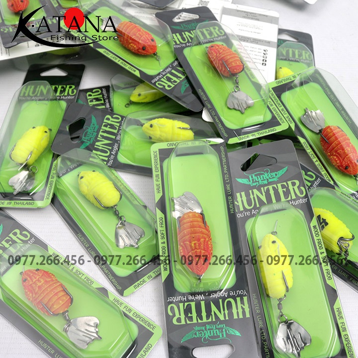 Nhái Hơi Câu Lure - Hunter V4 - mồi câu lure, câu cá lóc, câu cá chẽm, vược