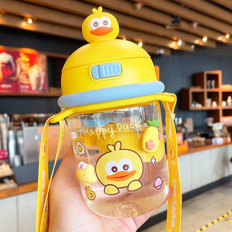 Bình nước có dây đeo dễ thương sáng tạo cho bé size 400ml