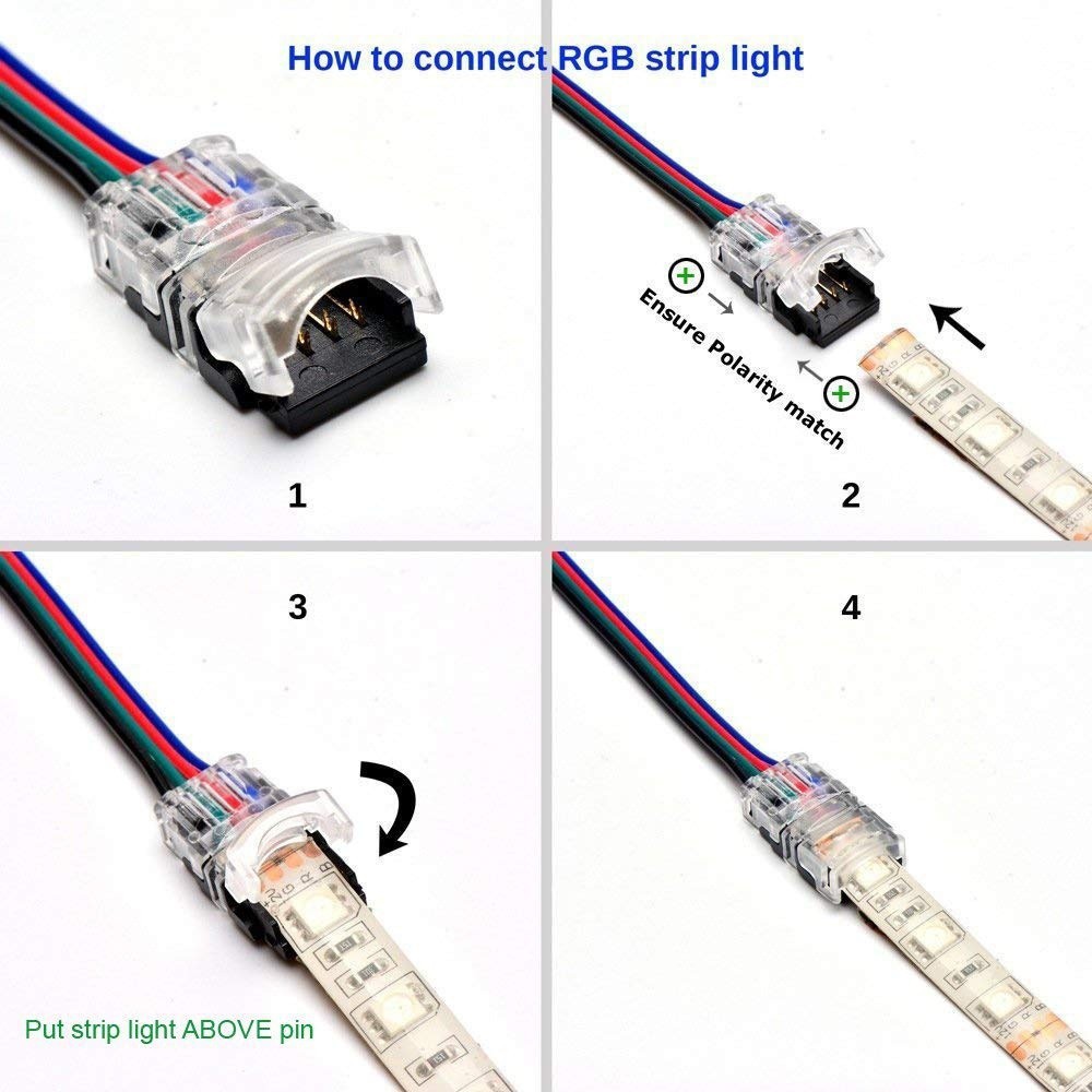 Dây Nối Đèn Led 2pin 3pin 4pin 5pin Cho Wi Màu Rgb Rgbw 3528 5050 5630 | BigBuy360 - bigbuy360.vn