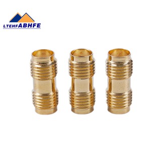 3x Gold RF Connector SMA Female to SMA Female For Two Way Radio SMA-F to SMA-F A