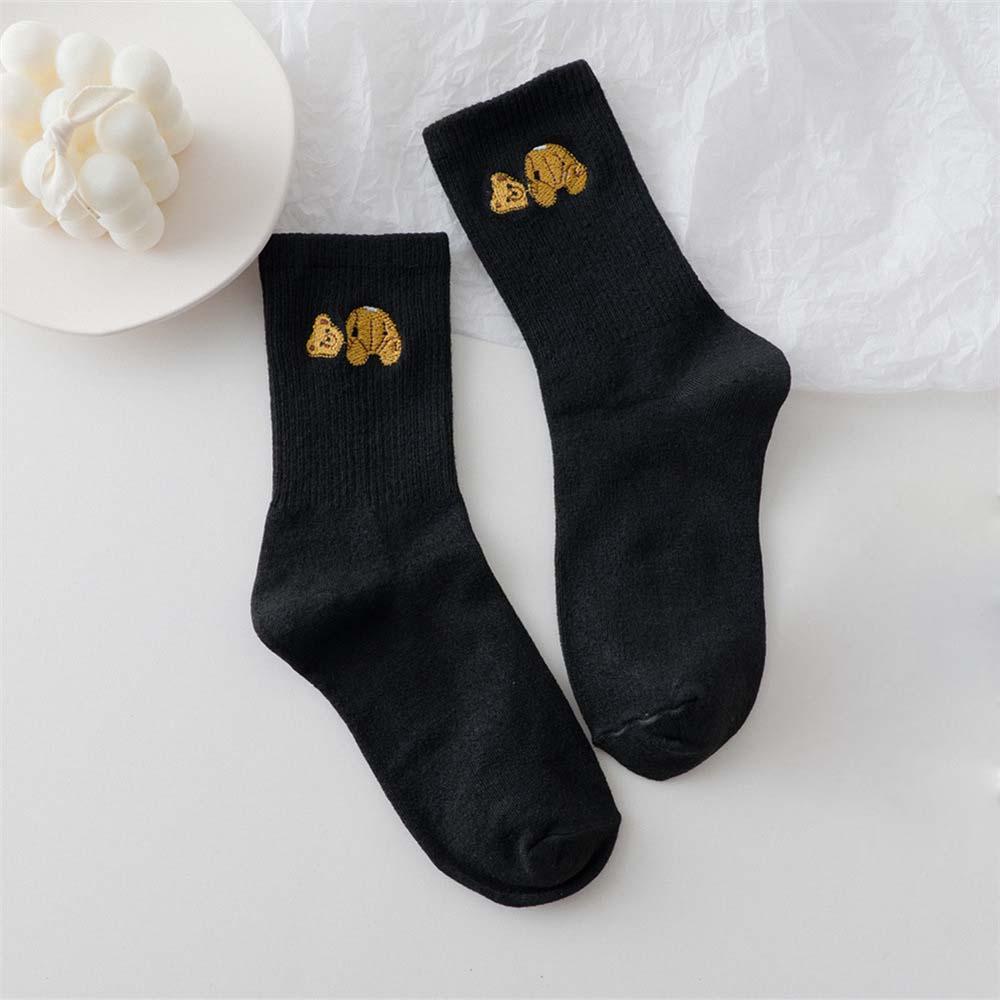 Vớ Thể Thao VANES1 Thêu Họa Tiết Gấu Phong Cách Hiphop Cho Nam Và Nữ