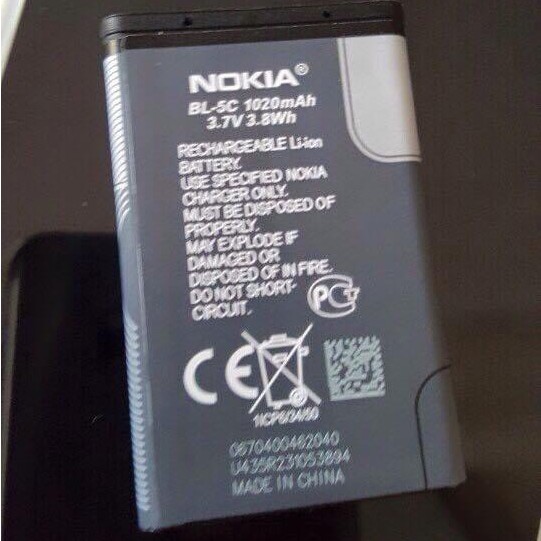 Pin Nokia BL 4C, Nokia BL 5C dành cho cho nhiều dòng 105, 106, 107, 108, 100, 101, 110, 1200, 1202, 1280