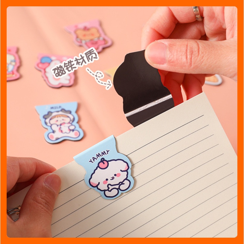 Miếng cài bookmark nam châm đánh dấu trang sách vở cute làm quà tặng giá rẻ