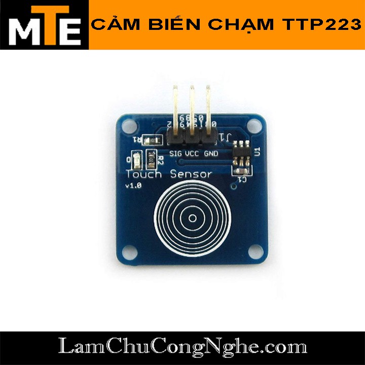 Module cảm biến chạm TTP223 xanh - Touch sensor cảm ứng điện dung