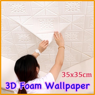 Xốp dán tường 3d hoa văn tân cổ điển - loại 1 - keo siêu dính - kích thước 35x35cm