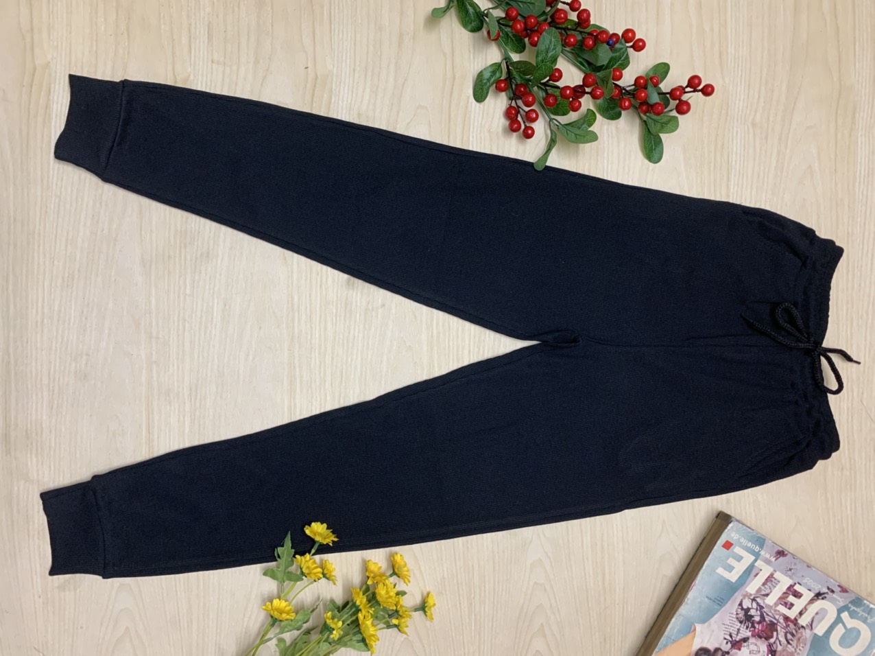 Quần Nỉ Thu Đông Nữ - Quần dài mặc nhà đi chơi đều đẹp, quần jogger nữ bo gấu chất thun trẻ trung