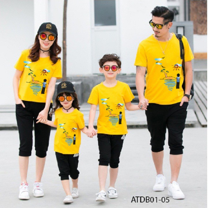 ÁO THUN ĐI BIỂN CHO GIA ĐÌNH HAY NHÓM BẠN IN HÌNH BÌNH MINH SIÊU HOT ĐỦ MÀU ĐỦ SIZE - ATDB01