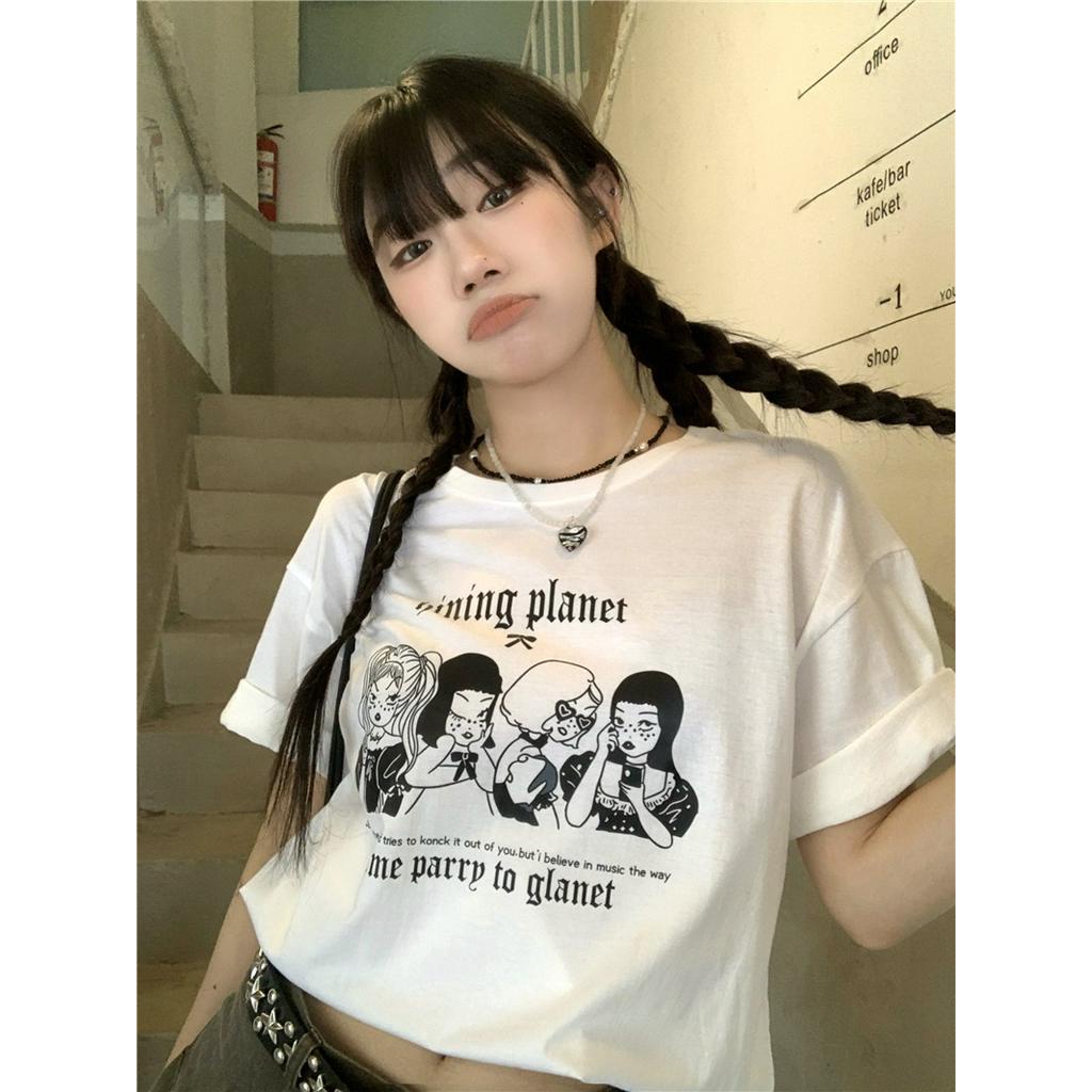 Áo Thun Cotton Tay Ngắn Phong Cách Mùa Hè Mới Dành Cho Nữ 62656