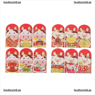 Bộ 6 Bao Lì Xì Thiết Kế Sáng Tạo
