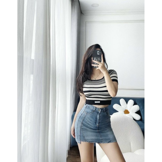 CHÂN VÁY JEANS CÓ QUẦN TRONG