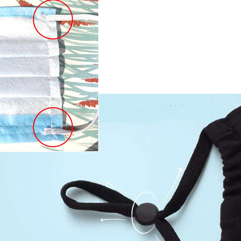 Set 50 dây thun co giãn đeo khẩu trang nhiều màu tùy chọn
