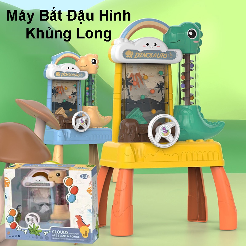 Đồ Chơi Máy Bắt Bóng Hạt Đậu hình ếch khủng long Đồ Chơi Giáo Dục