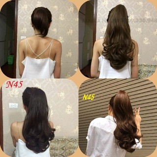 Tóc giả nữ❤️freeship 50k❤️tóc giả ngoặm kẹp cao cấp