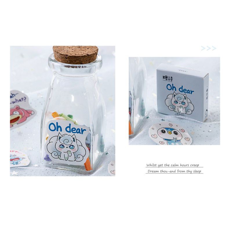 Bộ 45 Sticker Ngộ Nghĩnh dán trang trí E40