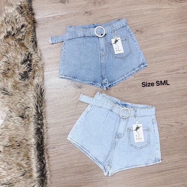 Quần sooc bò kèm đai túi nổi | BigBuy360 - bigbuy360.vn