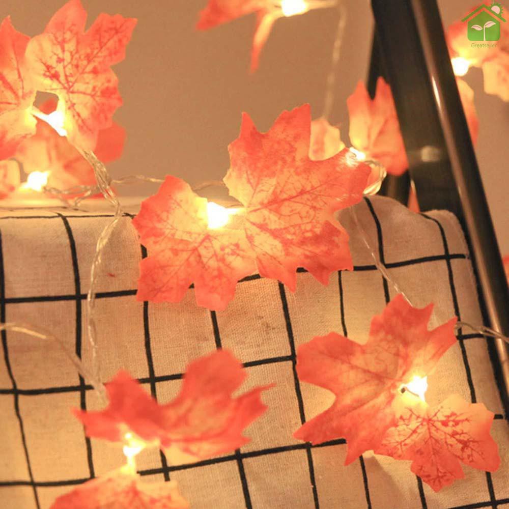Dây Đèn Led Hình Lá Phong Trang Trí Tiệc Cưới / Sinh Nhật