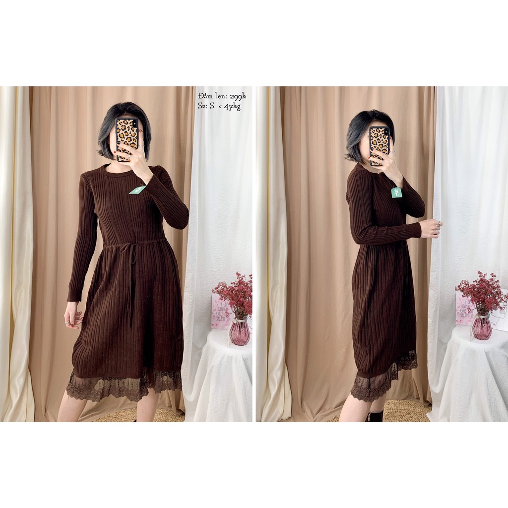 Đầm len thu - đông 2 hand