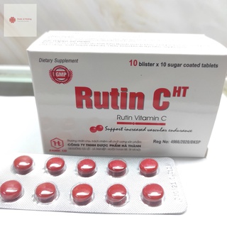 Rutin C HT Bổ Sung Vitamin C Hộp 100 viên
