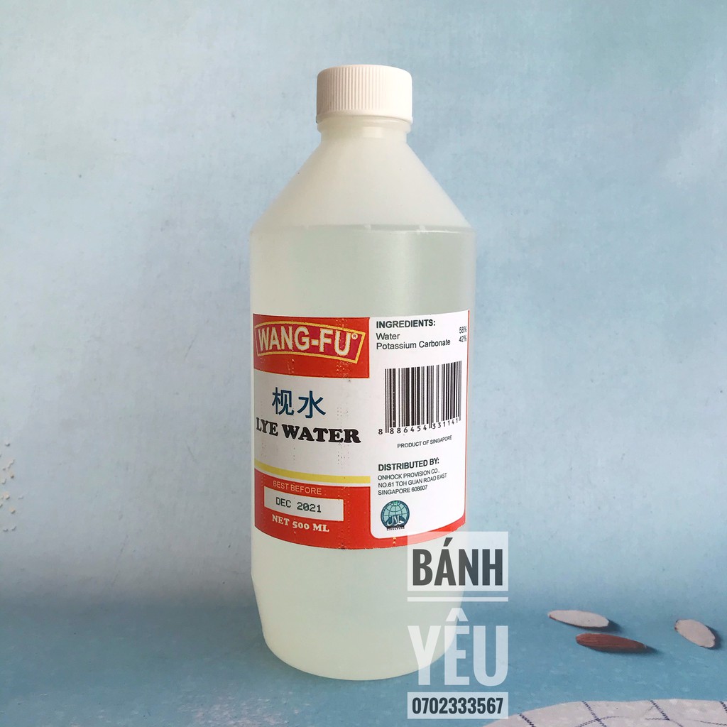 Nước tro tàu làm bánh Singapore 500ml