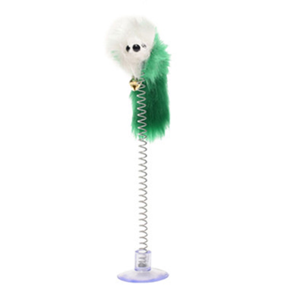 [CHOO] Pet Mouse Toys Elastic False Mouse Toys Pet Interactive Scratcher Spring Mice Teaser Random Color