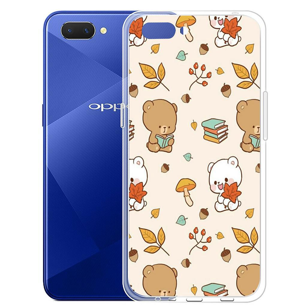 Ốp lưng silicon họa tiết hoạt hình hình con gấu Milk và Mocha cho iPhone XR X XS Max 7 8 6 6s Plus + 6Plus 7Plus 8Plus