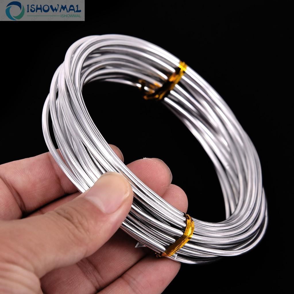 Cuộn dây nhôm dùng làm đồ trang sức DIY 1/1.5/2/2.5/3mm/5m