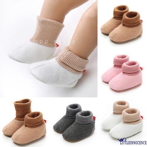 Giày vải mềm cổ cao êm ái giữ ấm nhiều màu lựa chọn cho bé