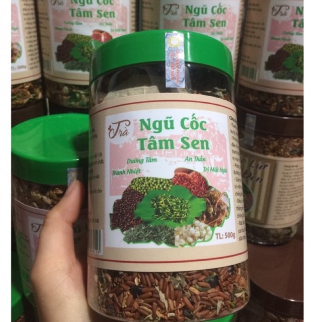 Trà ngũ cốc tâm sen hộp 500gr
