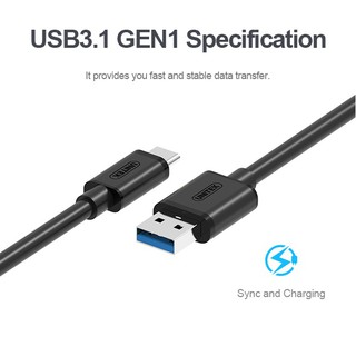 Yc-474 dây sạc usb type c unitek yc474bk