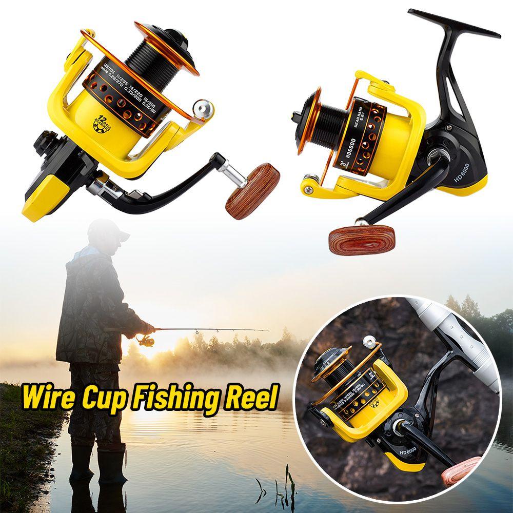 MUVAKO Cần Câu Cá Tay Cầm Bằng Gỗ HD1000 Chất Lượng Cao