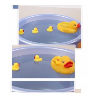 Vịt Thả Bồn Tắm 1 Mẹ 3 Con, thú chơi nhà tắm cho trẻ
