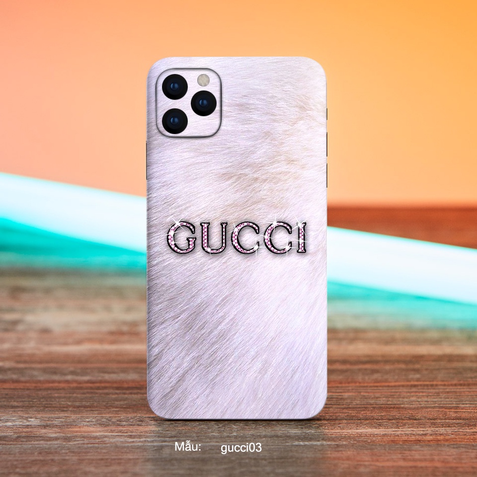 Miếng Dán iphone hình Gucci cho ip 6s/6splus/7/7plus/8/8plus/x/xr/xs/11/12/13/pro/max/promax/máykhác