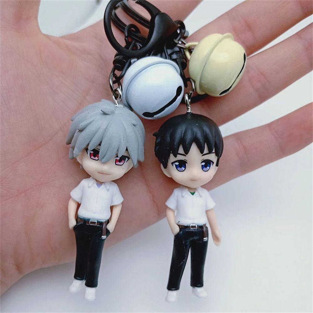 IVORY Bộ 5 Móc Khóa Hình Búp Bê Shokugan Asuka Giá Đỡ