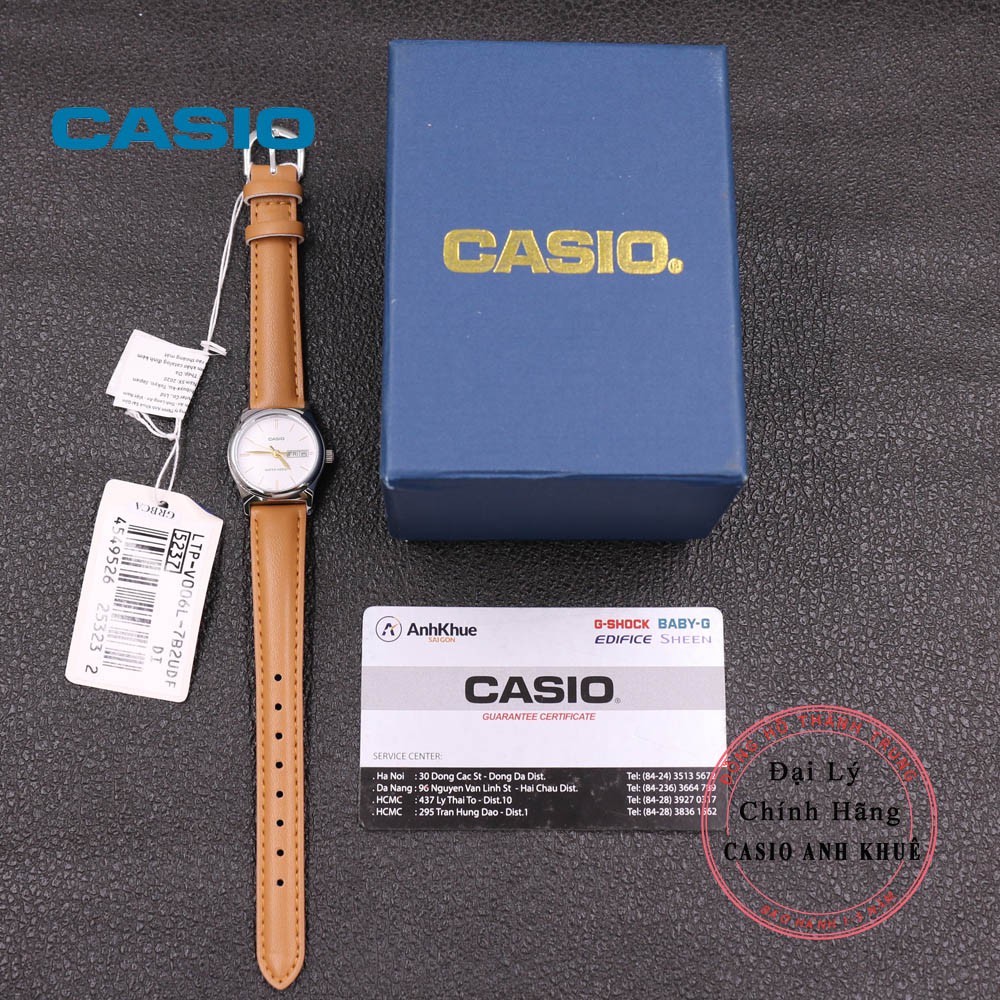 Đồng hồ nữ Casio LTP-V006L-7B2UDF dây da