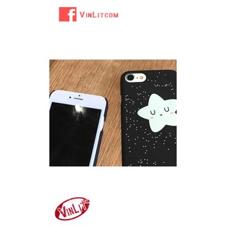 Ốp lưng Iphone 7, Iphone 8 thường Ốp lưng nhựa cứng ngôi sao lấp lánh - trắng IP7267019