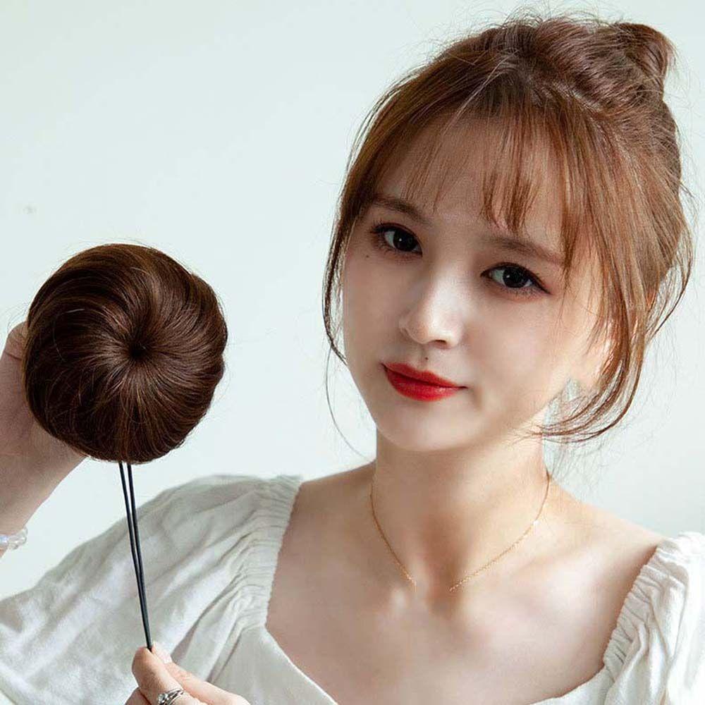 Back2life tổng hợp búi tóc đuôi ngựa tóc giả miếng tóc búi tóc giả miếng tóc bọc