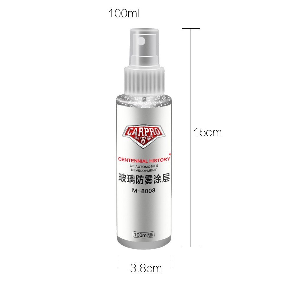 DUNG DỊCH: CHỐNG BÁM NƯỚC TRÊN KÍNH LÁI XE Ô TÔ CARPRO - 100ML - CHỐNG BÁM NƯỚC TRÊN KÍNH LÁI XE Ô TÔ