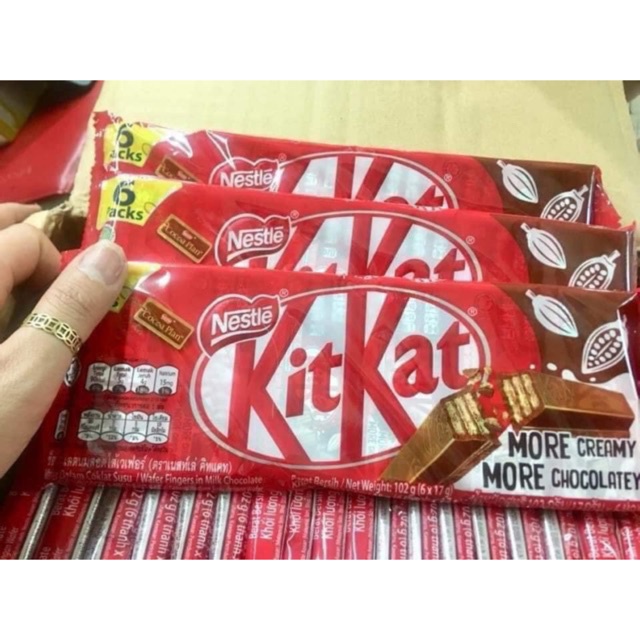 KẸO SÔ CÔ LA KIT KAT 6 THANH ×17G