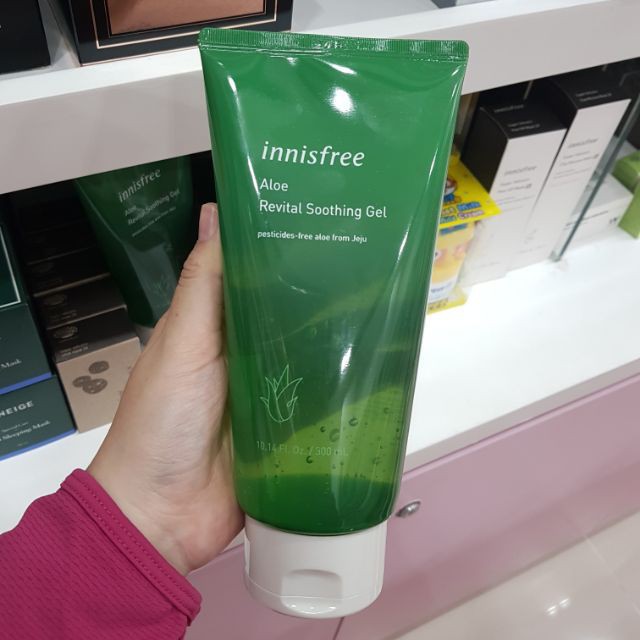 [Chính hãng] Gel dưỡng ẩm đa năng từ nha đam hữu cơ Innisfree Aloe Revital Soothing Gel 300ml