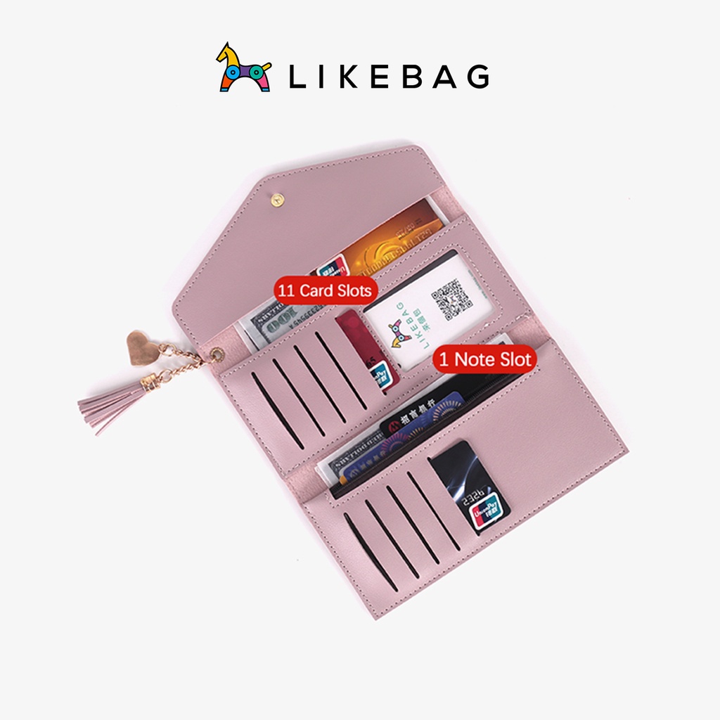 Ví nữ cầm tay dáng dài LIKEBAG form đẹp da Pu cao cấp kiểu dáng thời trang 280993C - LIBAGI
