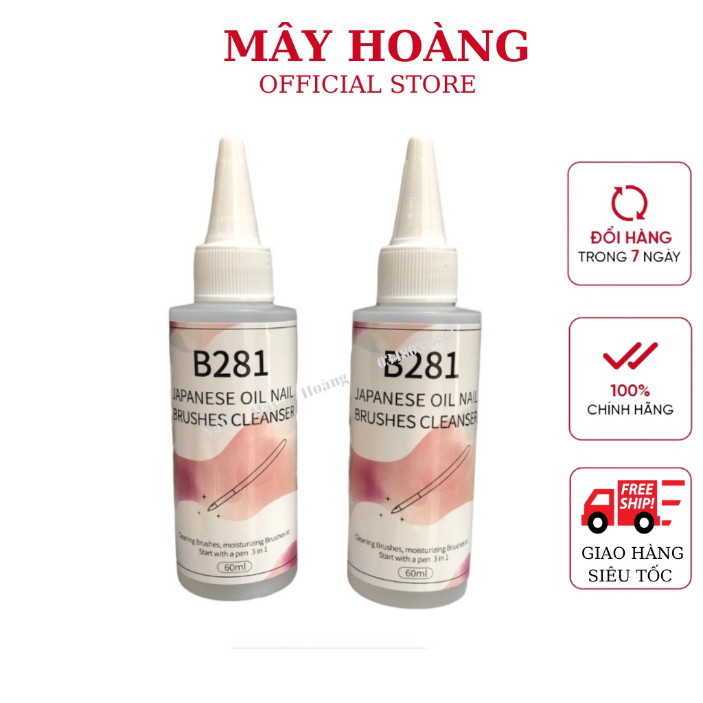 Nước Rửa Cọ , Dầu Rửa Cọ B281 60ml