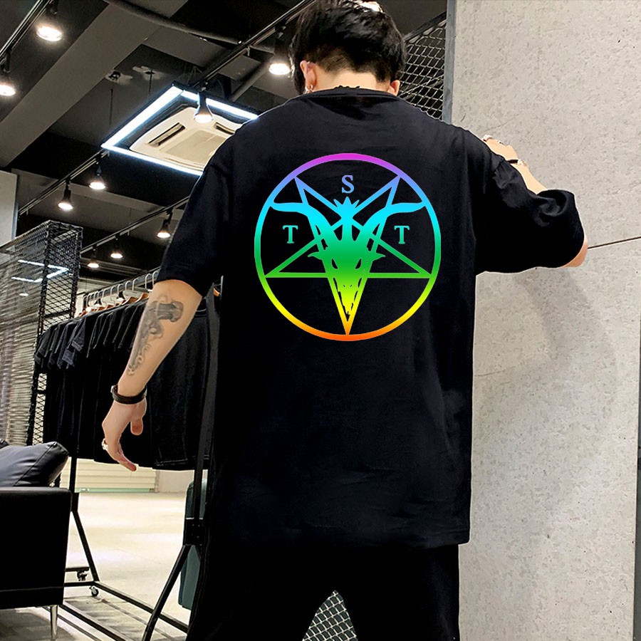 ÁO THUN PHẢN QUANG 7 MÀU TAY LỠ SATAN NAM NỮ