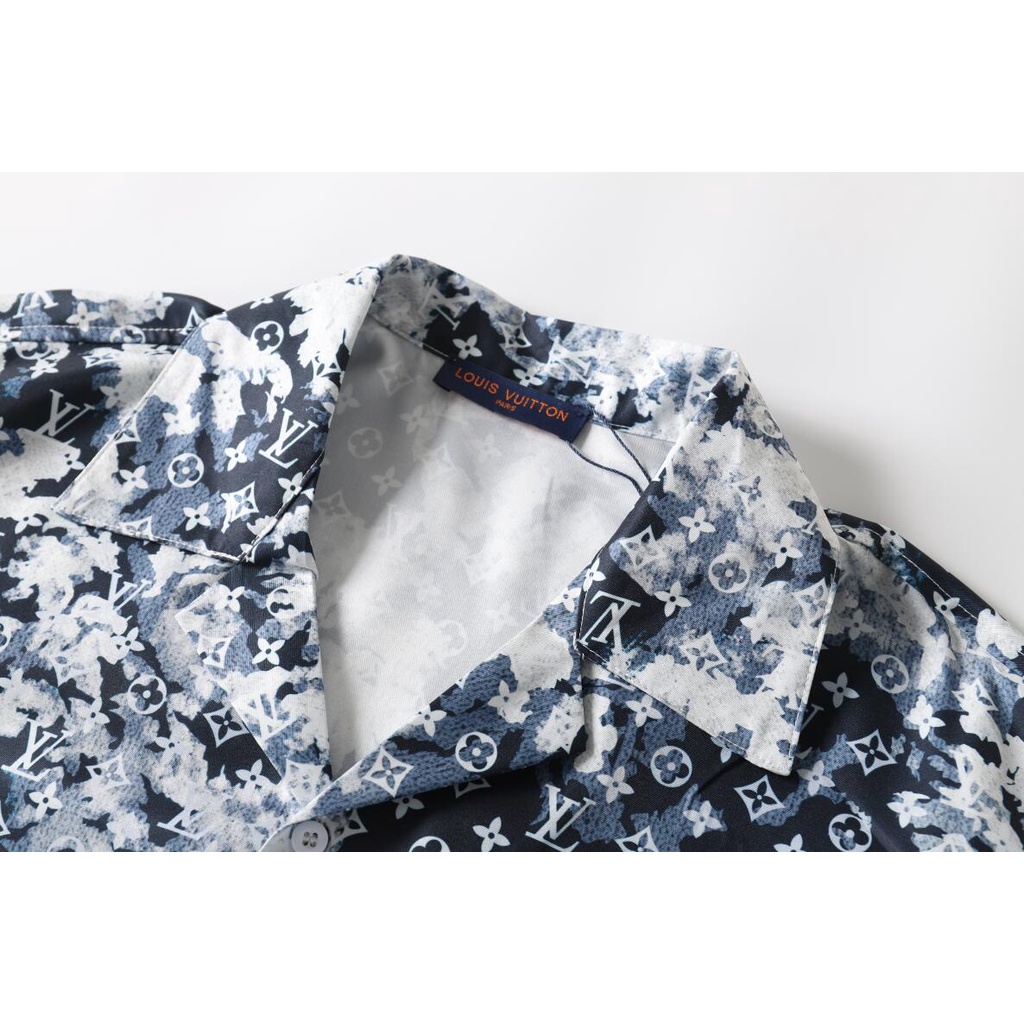 Áo Sơ Mi Cotton Ngắn Tay In Họa Tiết Thời Trang Cá Tính