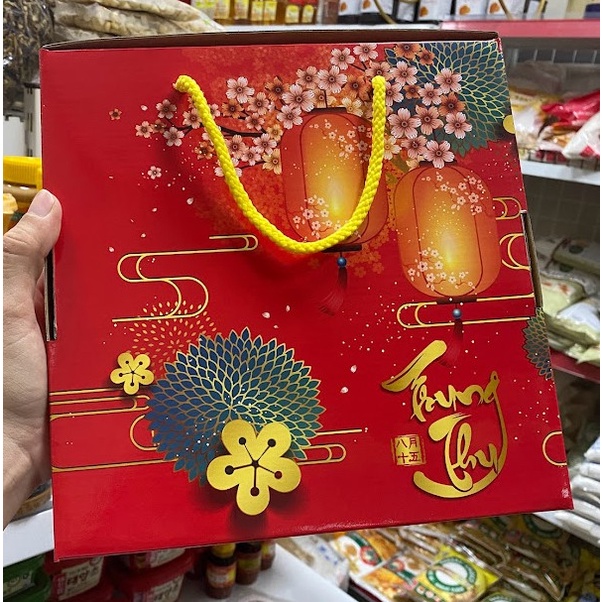 Hộp trung thu 4 bánh 150 – 250g xéo cao