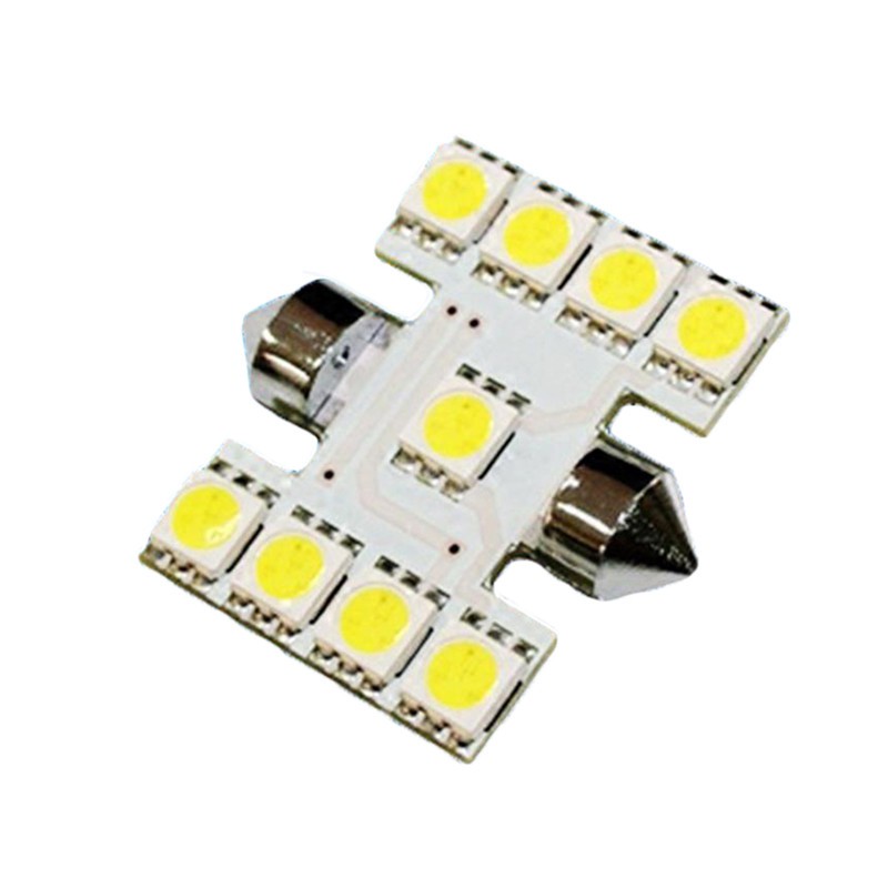 Đèn LED T10 31MM 9SMD ánh sáng trắng cho xe hơi