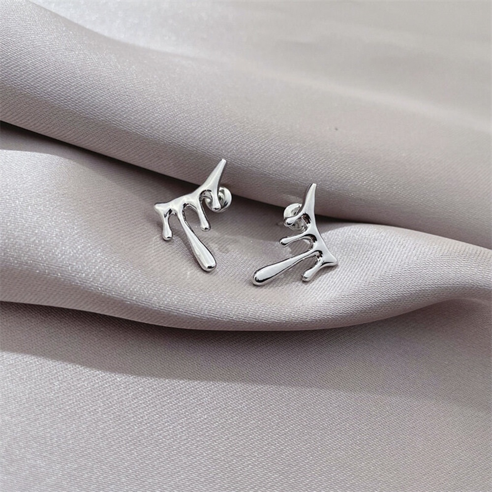 Cod Qipin Khuyên Tai Dạng Lỏng Hình Giọt Nước Kiểu Punk Cổ Điển Cho Nam Và Nữ