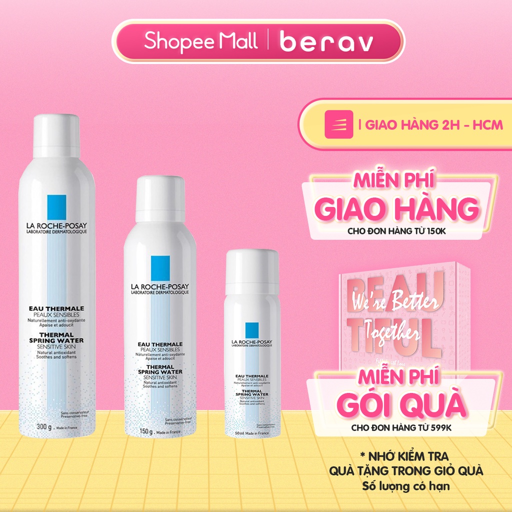 [MẪU THỬ] Nước xịt khoáng La Roche-Posay Thermal Spring Water làm sạch và làm dịu 50ml