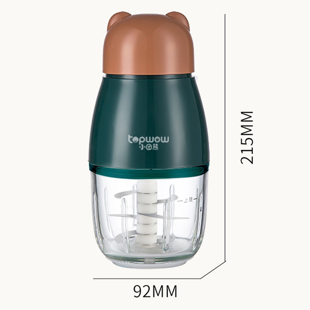 MÁY XAY 6 LƯỠI - MÁY XAY ĐA NĂNG TOPWOW A9 0.3 LÍT ( TẶNG KÈM QUÀ TẶNG 5 MÓN) VÀ AS9