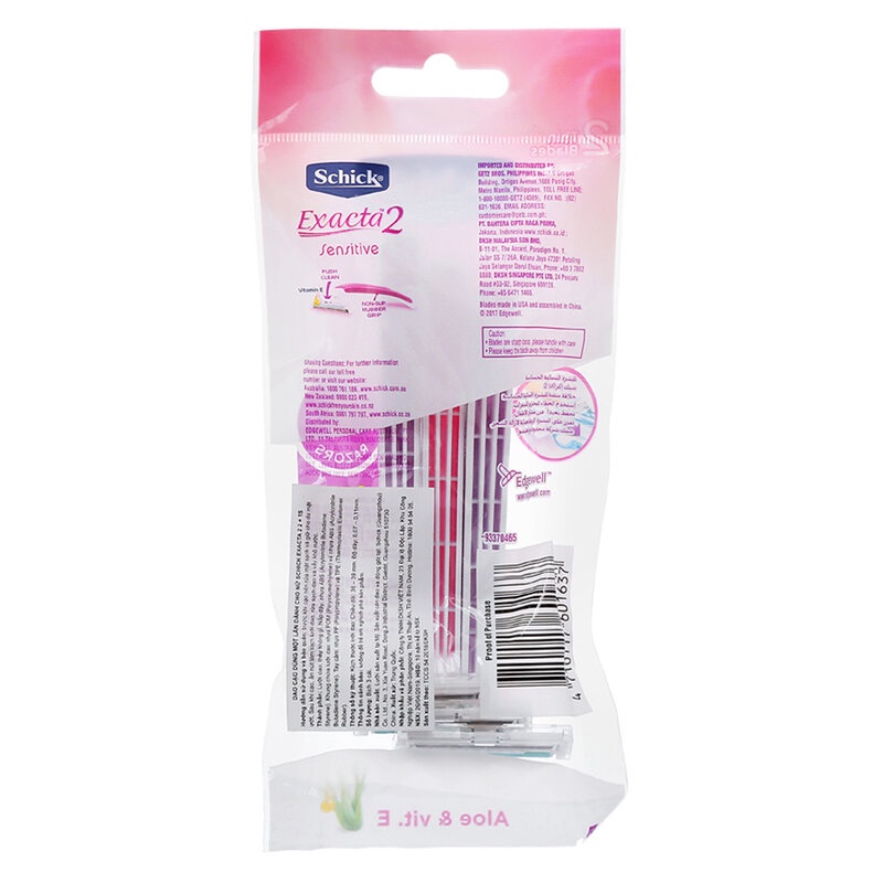 Dao Cạo Cho Nữ Schick Exacta2 Sensitive Dùng Một Lần 3 Cây